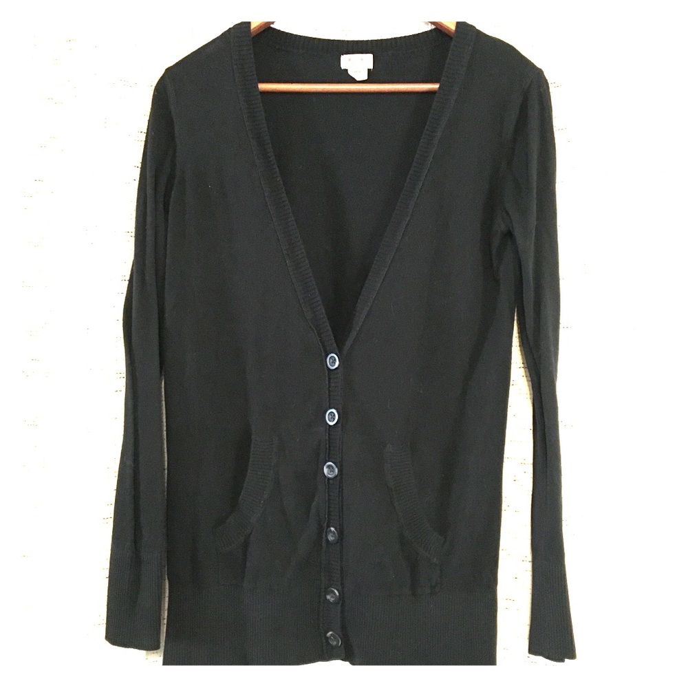 Black cardigan